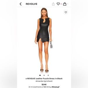 × REVOLVE Leather Puzzle Dress in Black
Amanda Uprichard